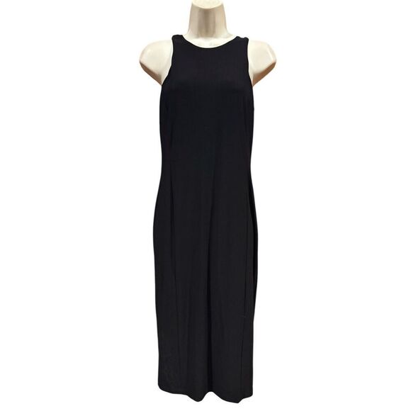 Max Mara Leisure Emilia Jersey Sleeveless Midi-Dress in Black NWT Size XS - Picture 6 of 9